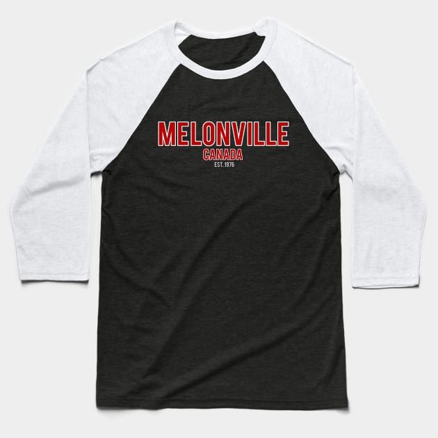 Melonville Canada Baseball T-Shirt by DavidLoblaw